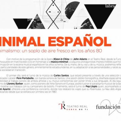 The Fundación SGAE recalls Spanish minimal music